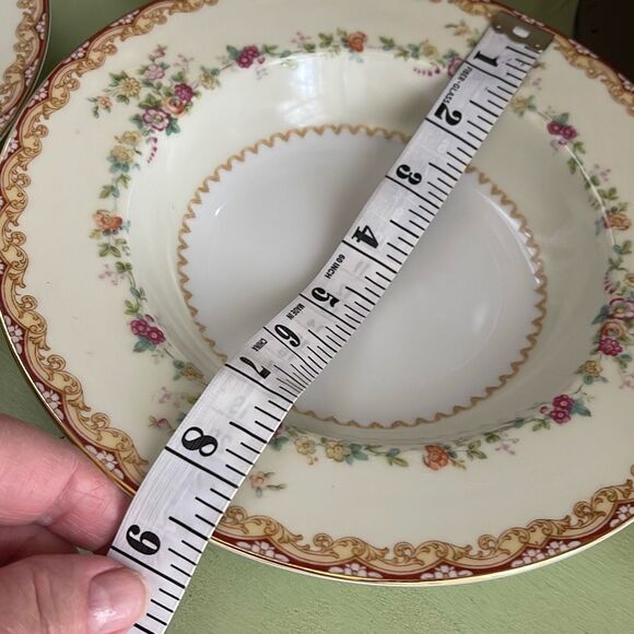 Lot of 4 Noritake China Dimity pattern dinner soup salad bowls. - Picture 8 of 10